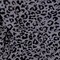 Gray-Black Leopard Velvet Flocked Stretch Jersey Knit Fabric By the Yard